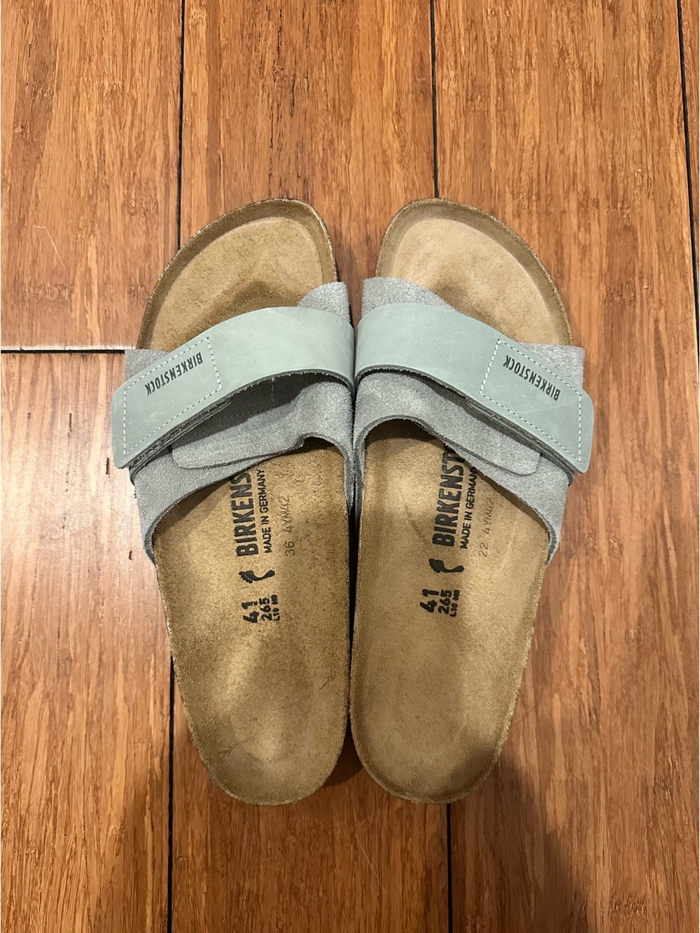 Birkenstock Women’s Oita Suede Leather Sandal - Sage Color Size 10 NWOT - Picture 10 of 12
